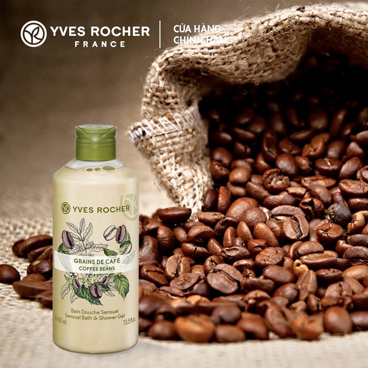 Sữa Tắm Yves Rocher Coffee Bean Sensual Bath &amp; Shower Gel 400ml