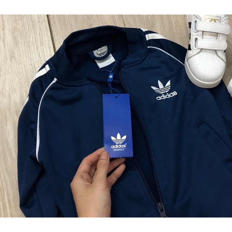 Bộ Adidas xuất , chất da cá chéo , bé trai , bé gái