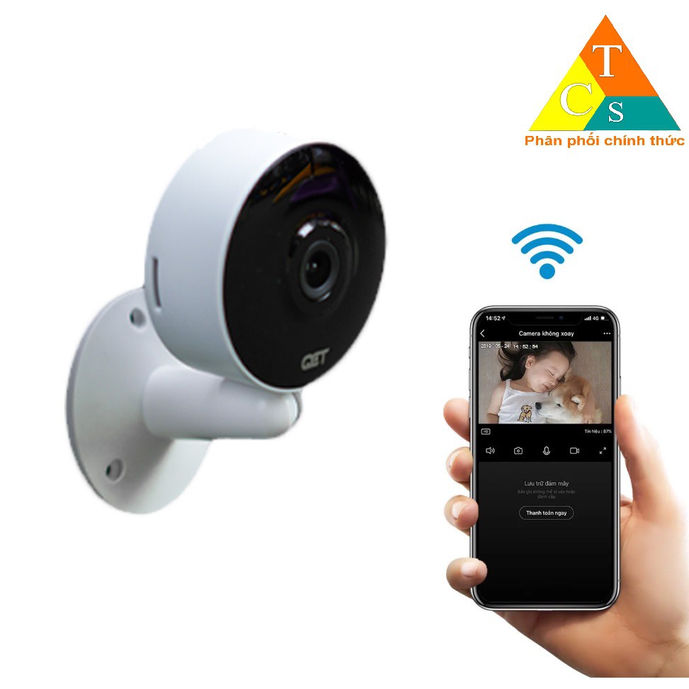 [Mã 267ELSALE hoàn 7% đơn 300K] Camera giám sát mini QCT gen2 1080p Quốc Tế