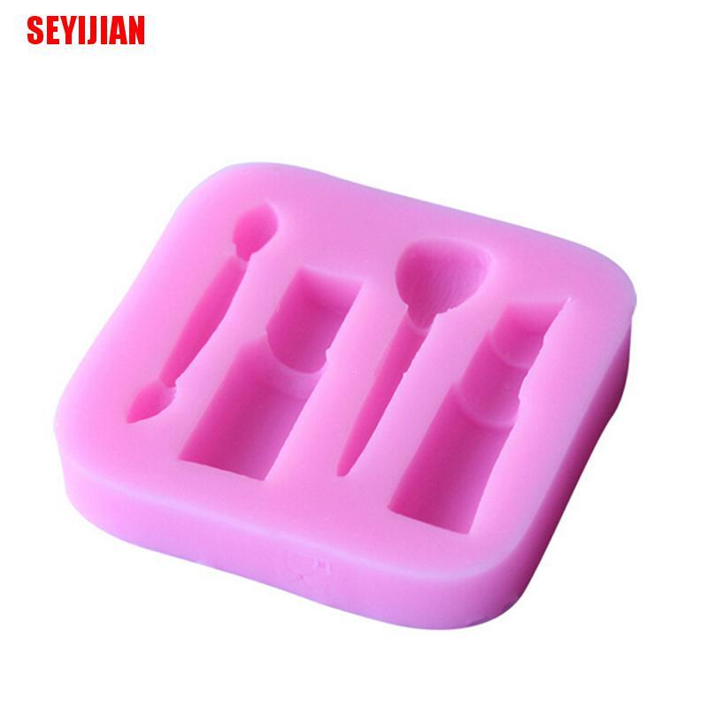 Khuôn Silicone Làm Bánh Hình Son Môi 3d