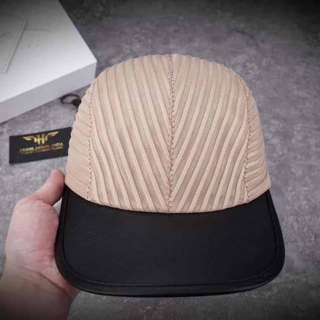 Mũ Lưỡi Trai Vải Dù Cao Cấp Jussy Họa Tiết Sọc Gân Cá Voi Kiểu Dáng Nón Lưỡi Trai Nam Nữ Thời Trang Full Tem Mạc