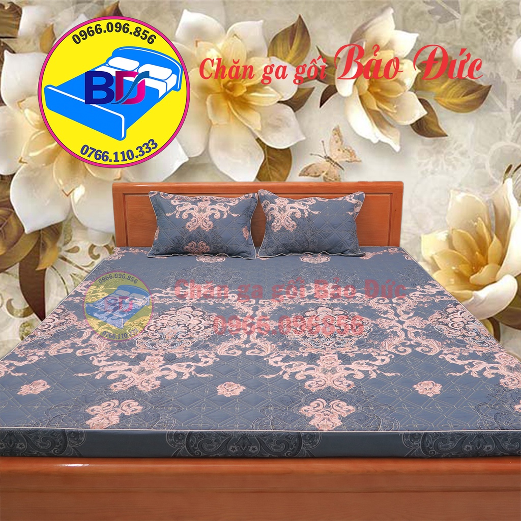 Ga giường trần bông, ga bo chun, đầy đủ kích thước, đa dạng mẫu mã