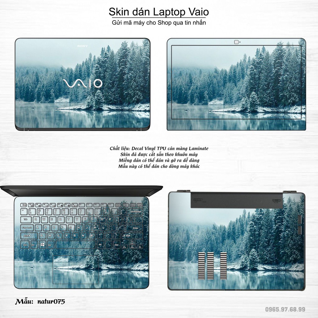 Skin dán Laptop Sony Vaio in hình thiên nhiên nhiều mẫu 3 (inbox mã máy cho Shop)