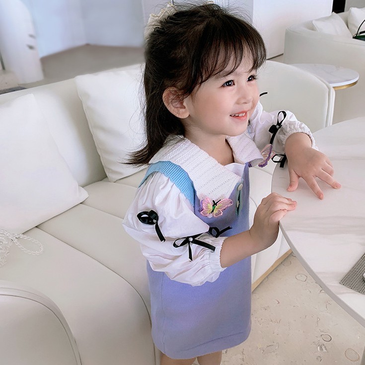 Áo Sơ Mi Tay Phồng Dễ Thương Cho Bé Gái