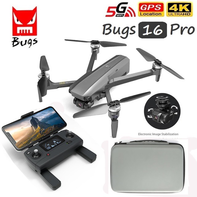  Flycam MJX Bugs 16 Pro Mới. Gimbal 3 Trục. Camera 4K. Bay 28 Phút - Chính Hãng