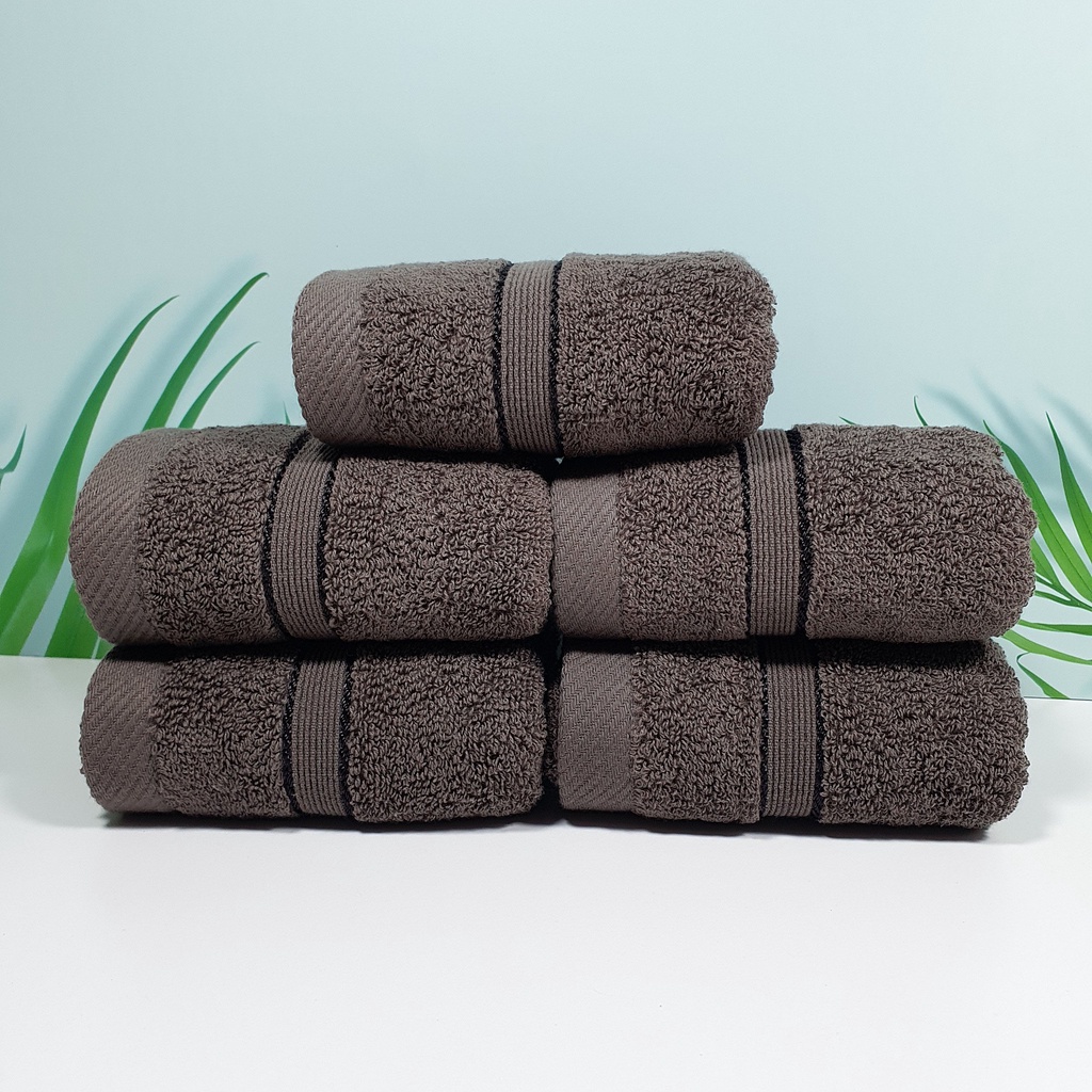 Khăn Mặt Cao Cấp HANOITEX 30*50cm 100% Cotton Mềm Mại, Thấm Hút Tốt, Kháng Khuẩn