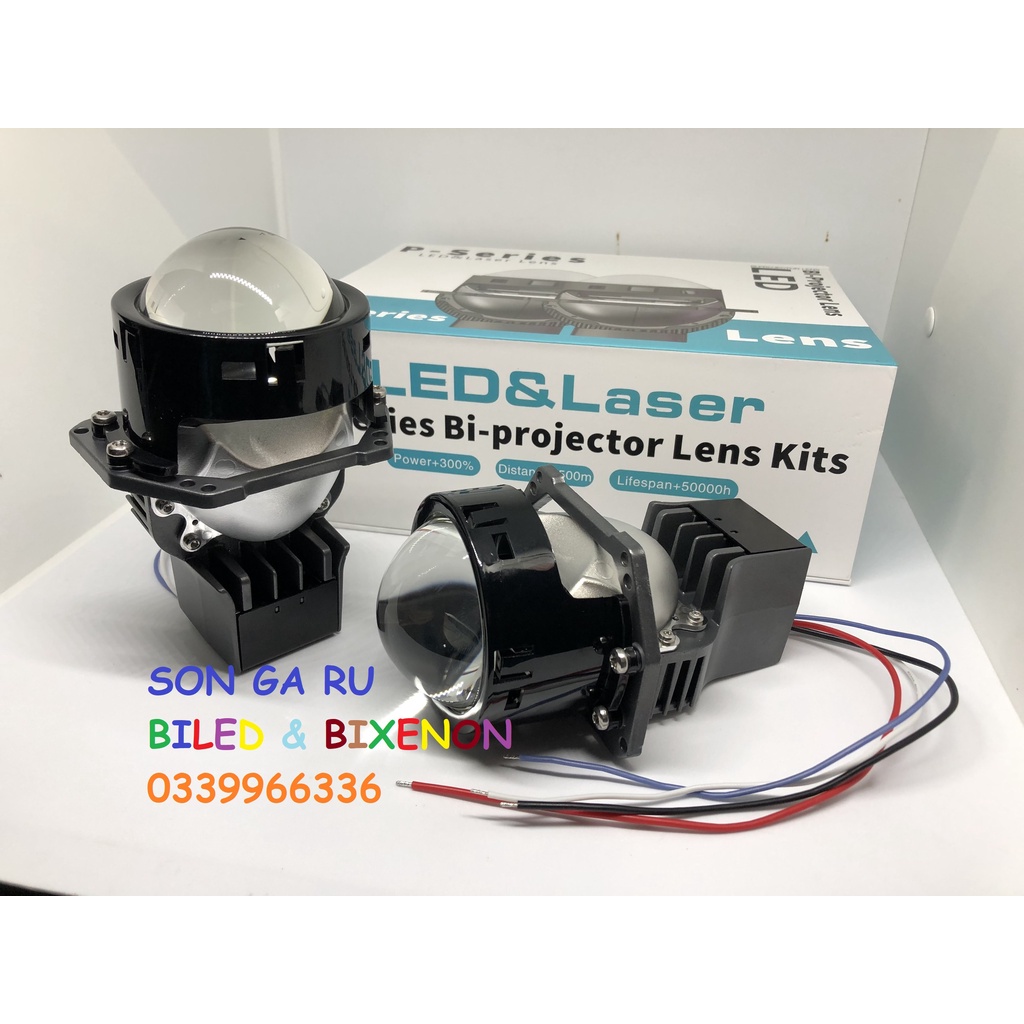 Bi cầu LED P30 - SERIES + trợ pha LASER siêu sáng