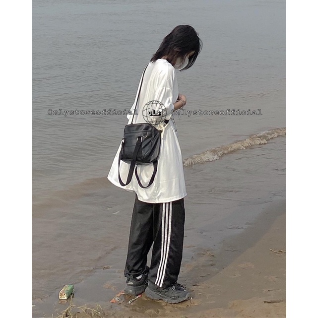 Sét áo THIS IS mix quần ống rộng 3 sọc TH6