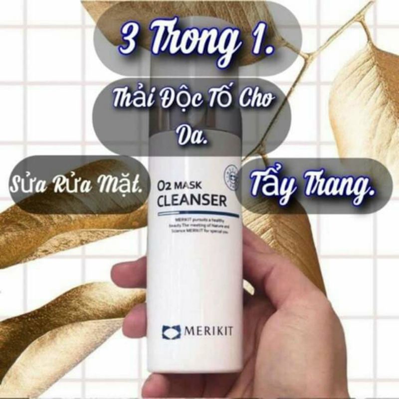 SỮA RỬA MẶT O2 MASK CLEANSER MERIKIT HÀN QUỐC