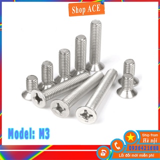 Vít ren m3 đầu phẳng