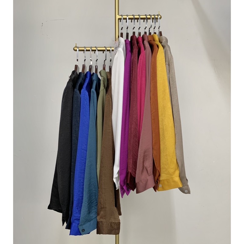 Áo sơ mi lụa basic