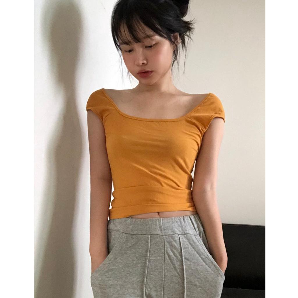 Áo Sát Nách Cổ Vuông Phong Cách Retro Mùa Hè Mới 62819