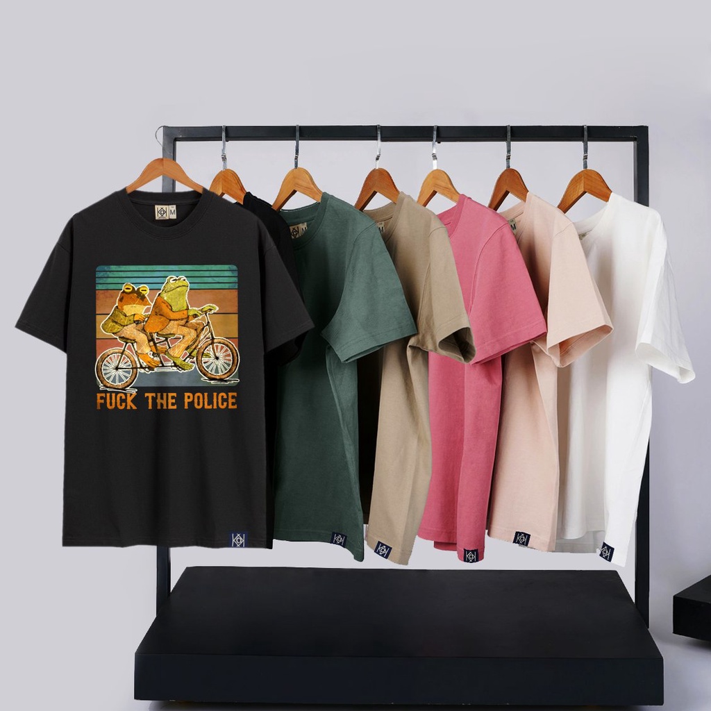 Áo thun nam nữ phông unisex ếch đạp xe Local Brand MVR Form rộng oversize chuẩn Mỹ KK40153