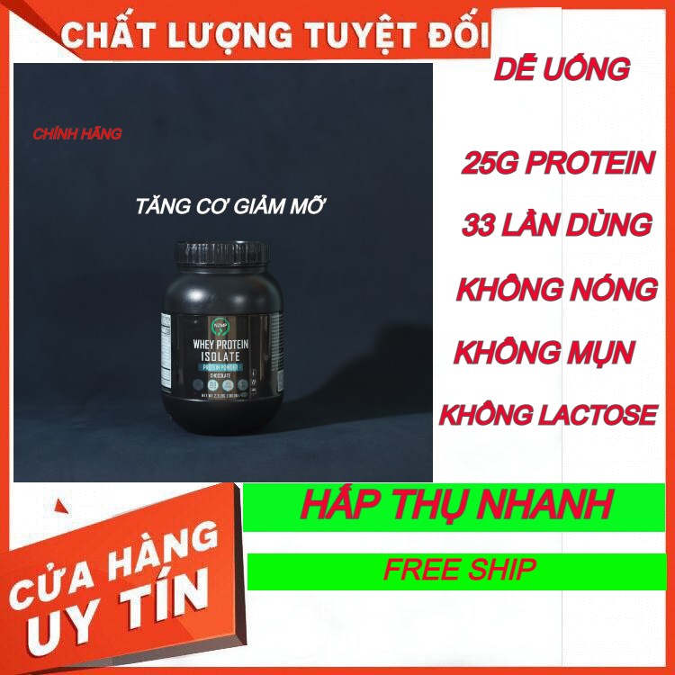 [ CHÍNH HANG] 1KG WHEY PROTEIN ISOLATE - Bổ sung protein, ít calories, ít béo, tăng cơ