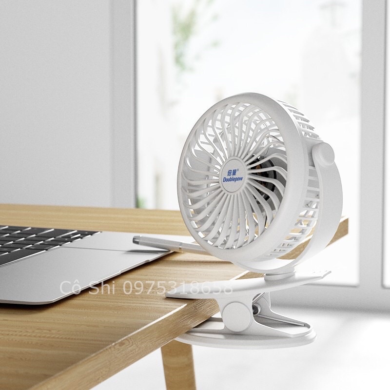 Quạt mini "Size lớn" sạc đa năng tích điện cho dân văn phòng hoặc trẻ em