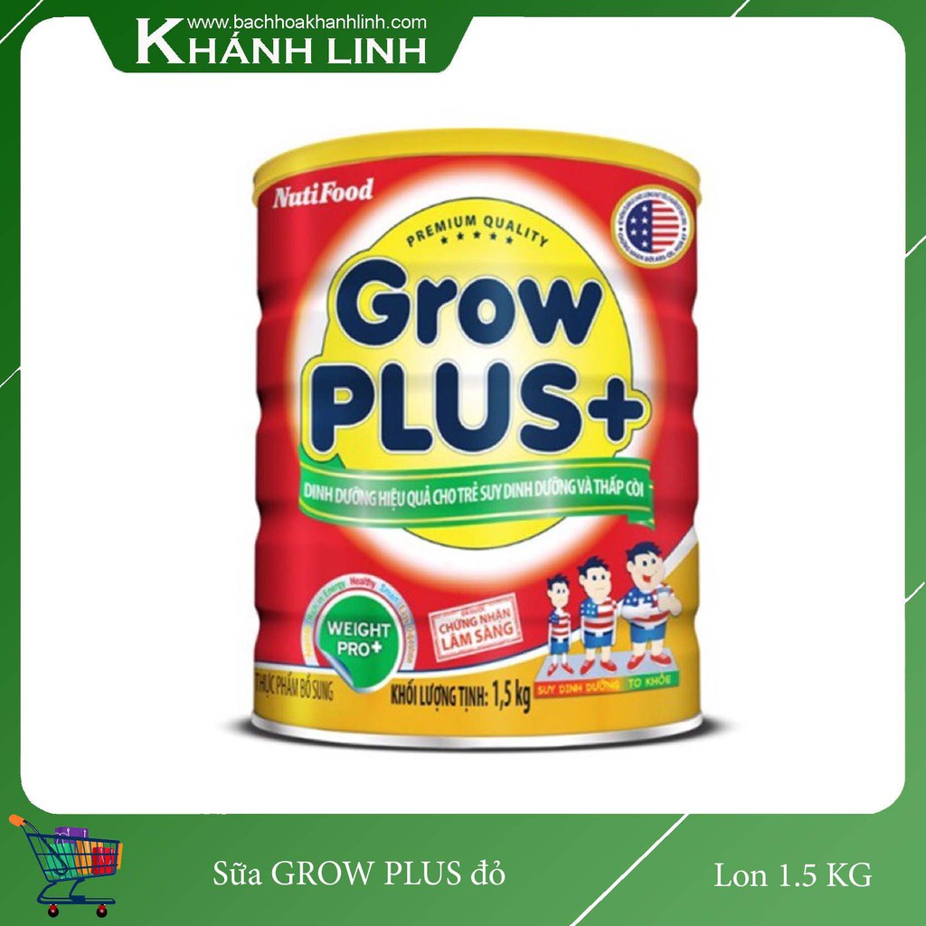 Sữa Bột NUTI GROW PLUS đỏ 1.5kg