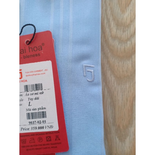 Áo sơ mi nữ Thái Hòa mã 9037 vải sợi tre co giãn