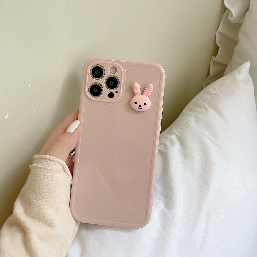 Ốp điện thoại silicone mềm họa tiết bò sữa 3D thích hợp cho iPhone 12 Pro max 11Pro Max XS Max XR 11 7 8 Plus