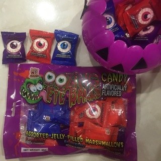 1 Kẹo Dẻo Xốp Kinh Dị Con Mắt Candy Zing Eye Balls Assorted Jelly Filly Marshmallows