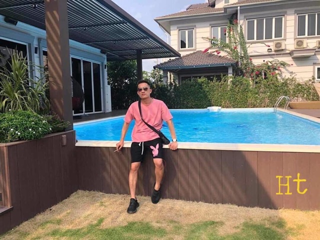 Sét thỏ Hồng+ quần đùi đen HT12