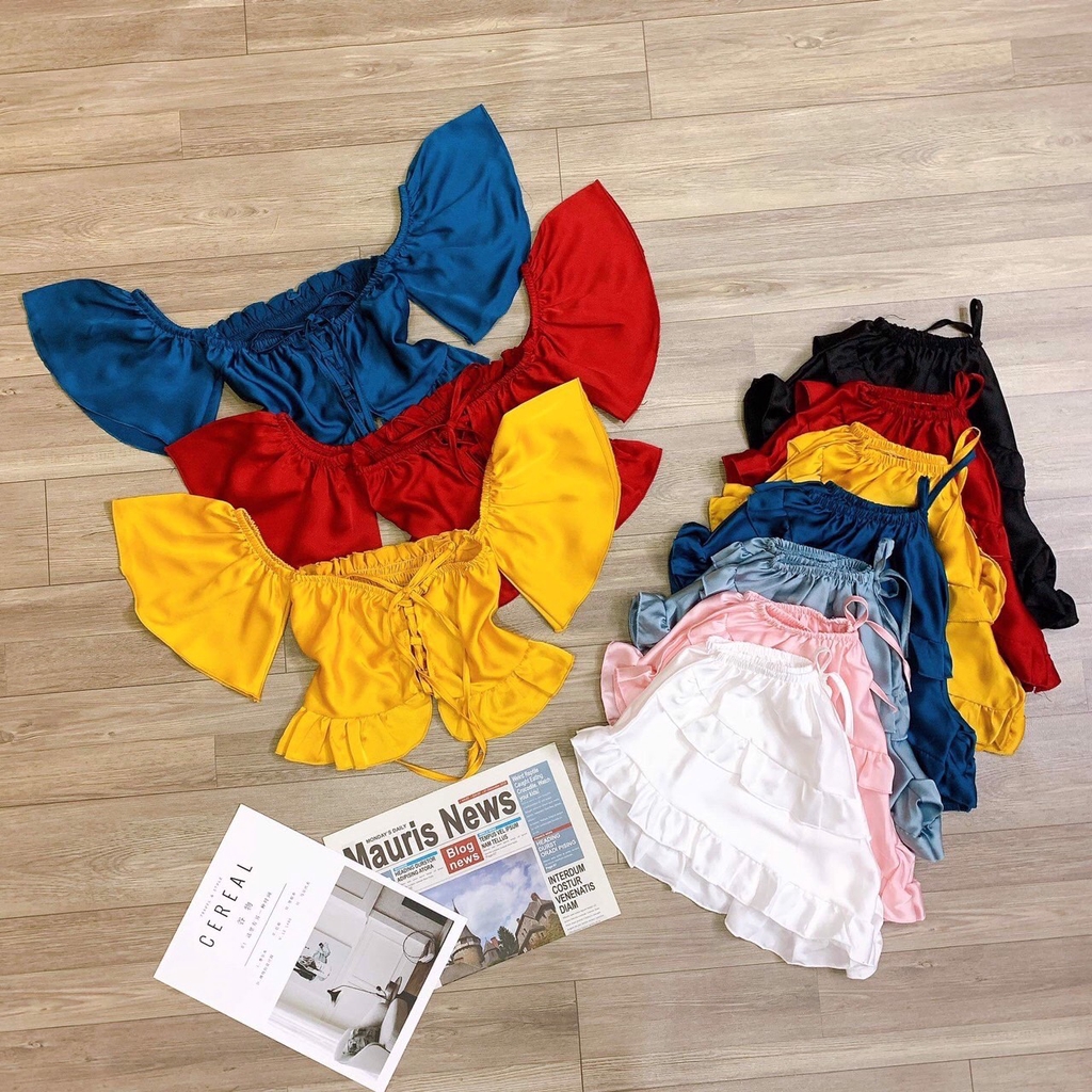 Đồ ngủ sexy 🌺 FREESHIP️️ 🌺 Đồ ngủ sexy lụa satin cánh tiên Freesize dưới 60kg - Linqu Sleepwear | BigBuy360 - bigbuy360.vn