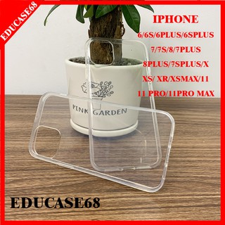 Ốp dẻo trong suốt iphone 6/6s/6plus/6splus/7/8/7plus/8plus, ốp silicon chống sốc, educase68