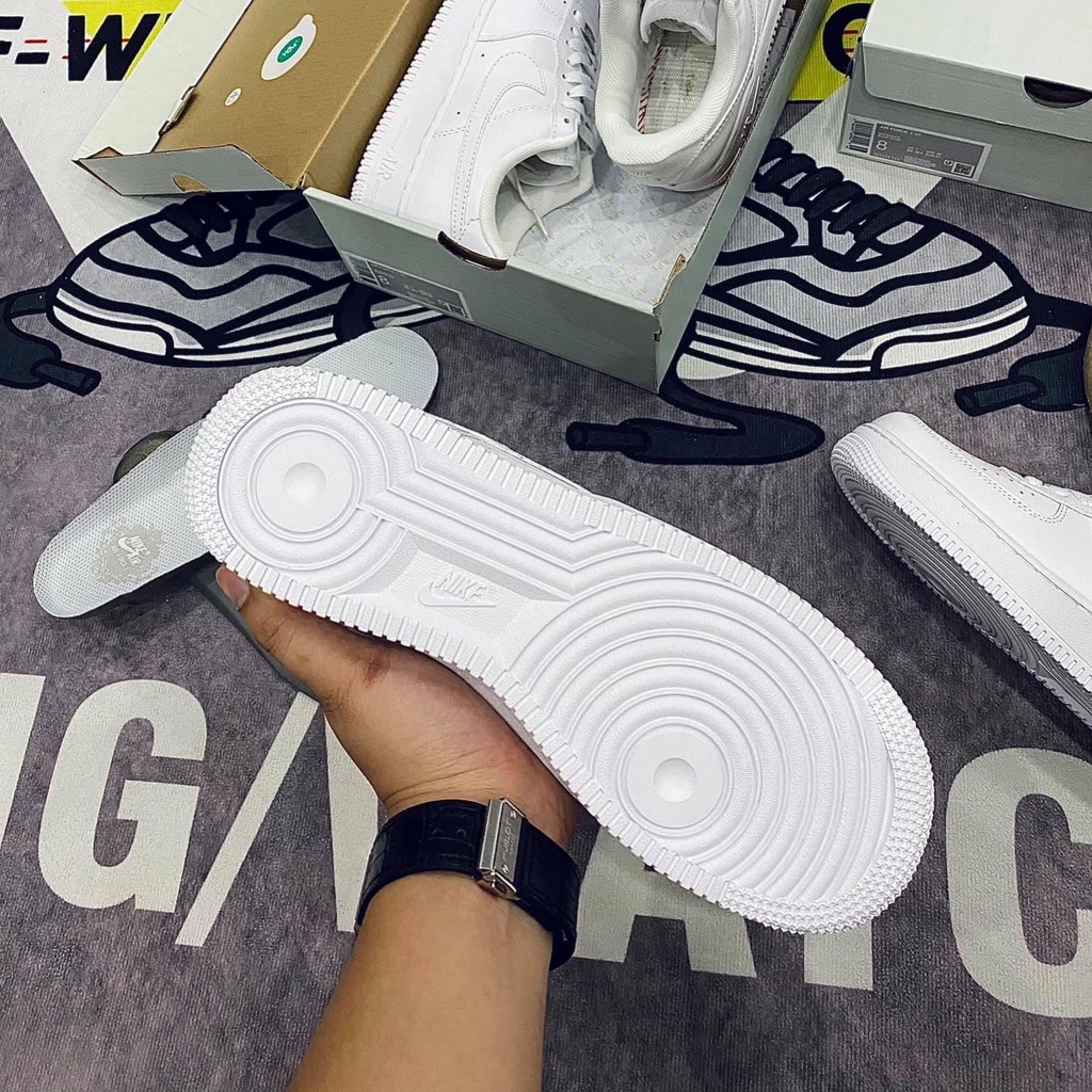 Giày Air Force 1 All White, Giày af1 trắng nam nữ hàng s.cấp full bill, box