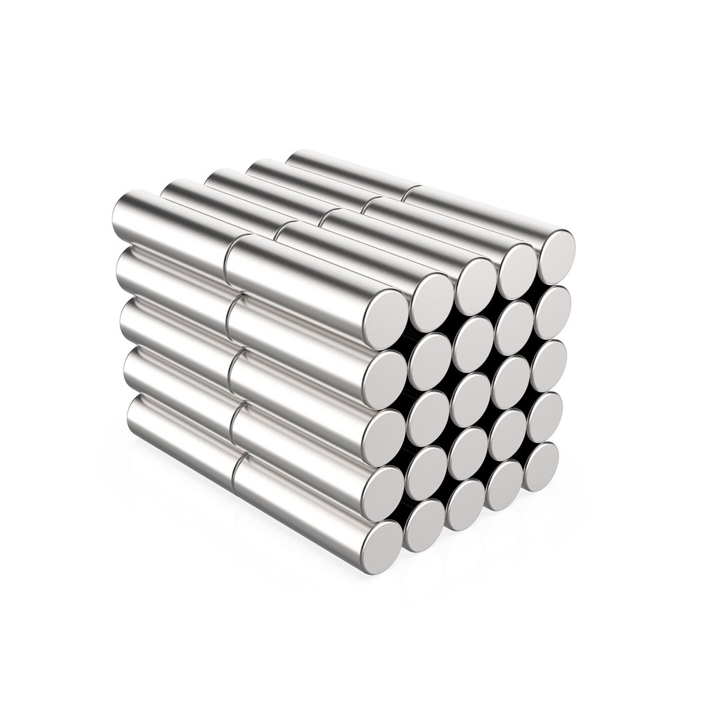 20 viên nam Châm Viên Trắng 3x10mm - loại nam châm trắng đất hiếm lực hút mạnh