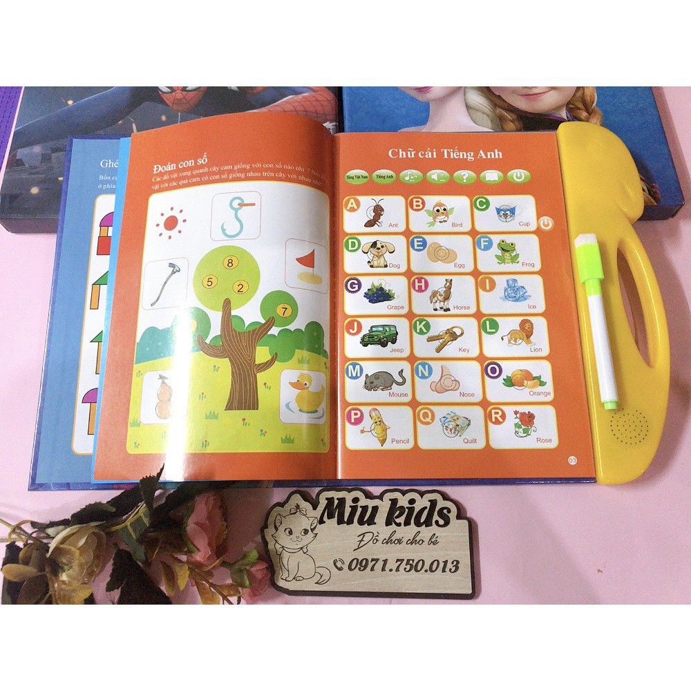 Đồ chơi bộ sách nói điện tử song ngữ_sách song ngữ cho bé học tiếng Việt và tiếng Anh hàng loại chuẩn