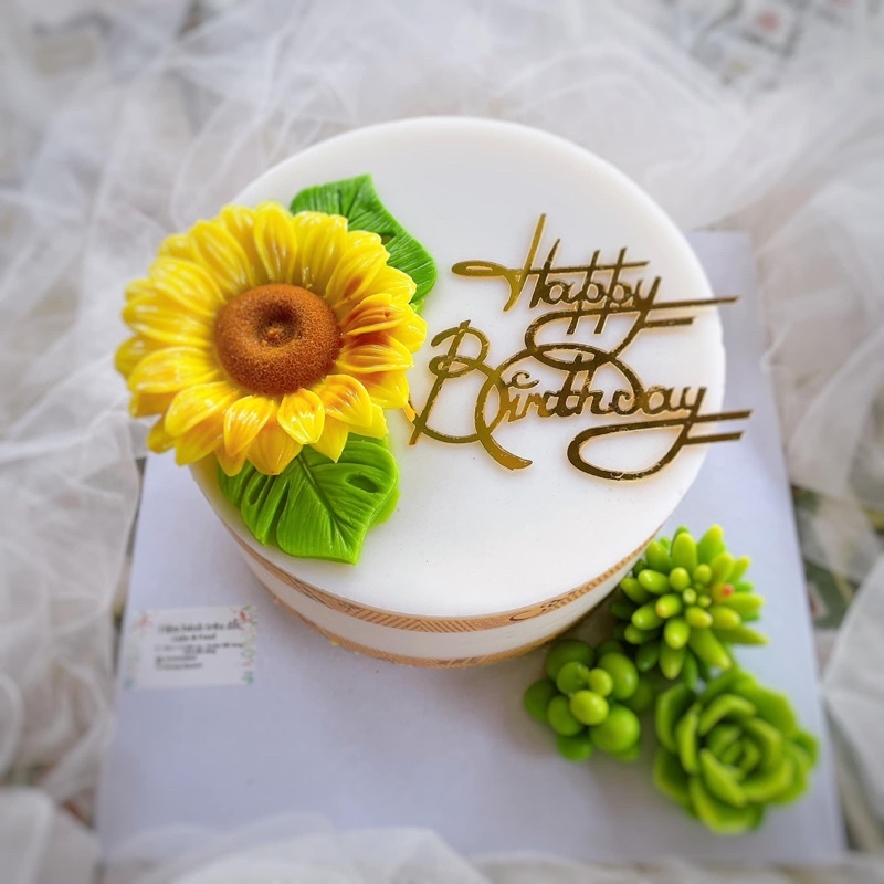 Khuôn Silicone Hướng Dương 2 Mảnh Lớn