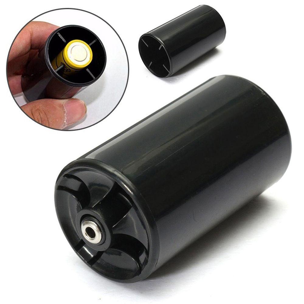 AUGUSTINA Bộ 4 Đầu Chuyển Đổi Pin AA Sang D Màu Đen Tiện Dụng Chất Lượng Cao