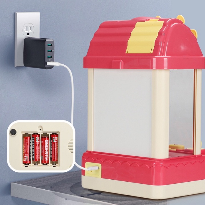 MÁY GẮP THÚ MINI KÈM THÚ BÔNG ĐỒ CHƠI CHO BÉ