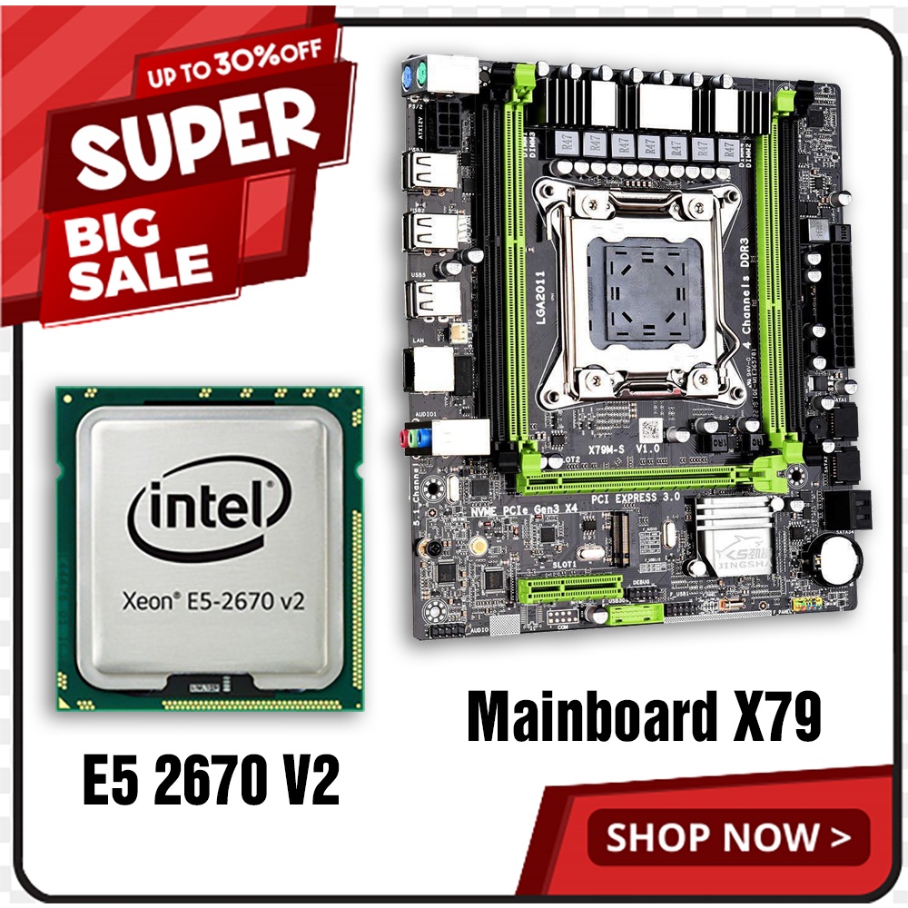 Combo Mainboard X79 + CPU E5 2670 V2 xịn xò chạy Nox làm đồ họa chạy đa nhiệm Bảo Hành 12T