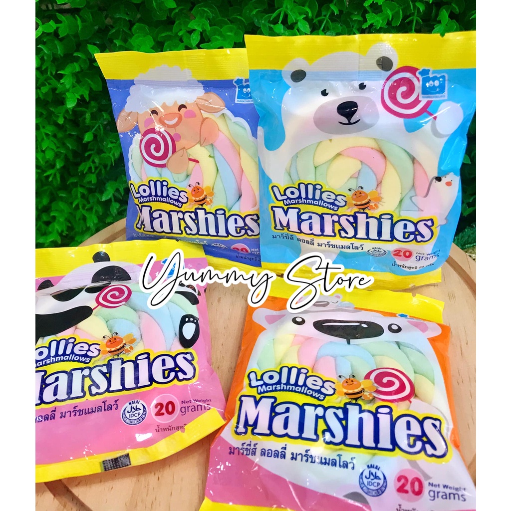 (Lốc 12 Gói) Kẹo Gòn Lollies Marshmallows Marshies