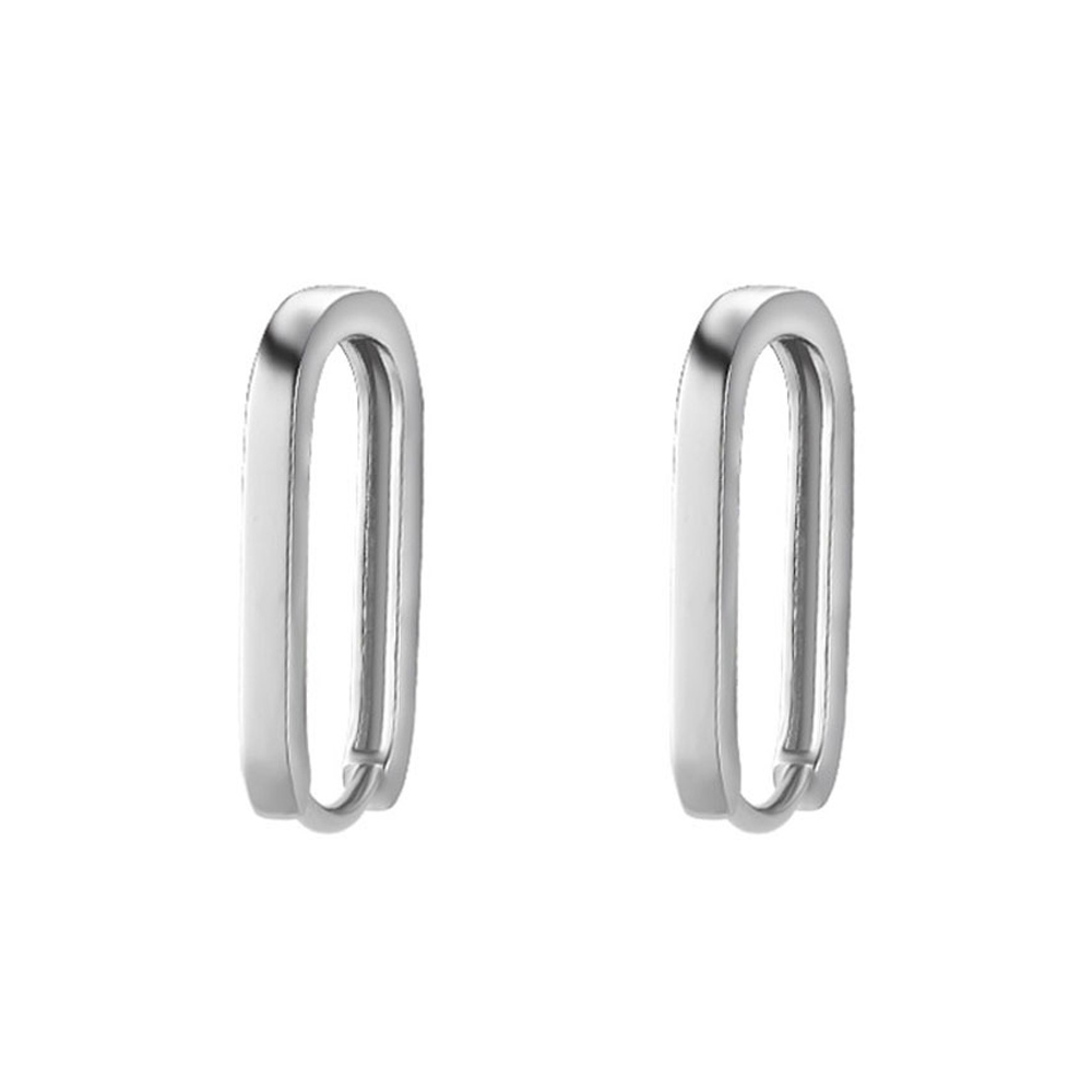 Đôi bông tai hình chữ O thanh lịch dành cho nữ