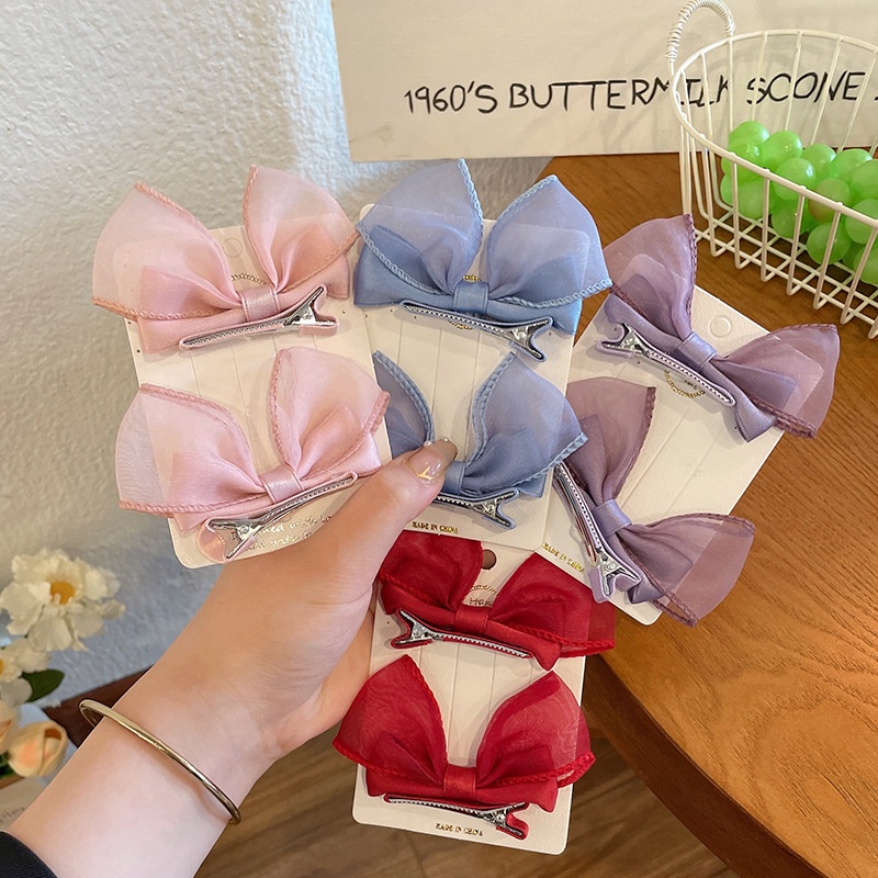 Kẹp Tóc Nơ Siêu Dễ Thương Cho Bé Gái