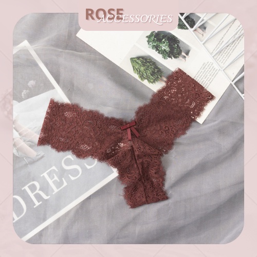 Quần lót lọt khe ren cao cấp gợi cảm sexy chất liệu mềm mại Rose Accessories QL09