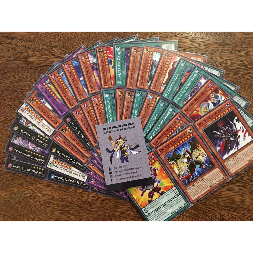 [BÀI IN] Bài in YugiOh theo yêu cầu giá rẻ - Bộ bài YugiOh