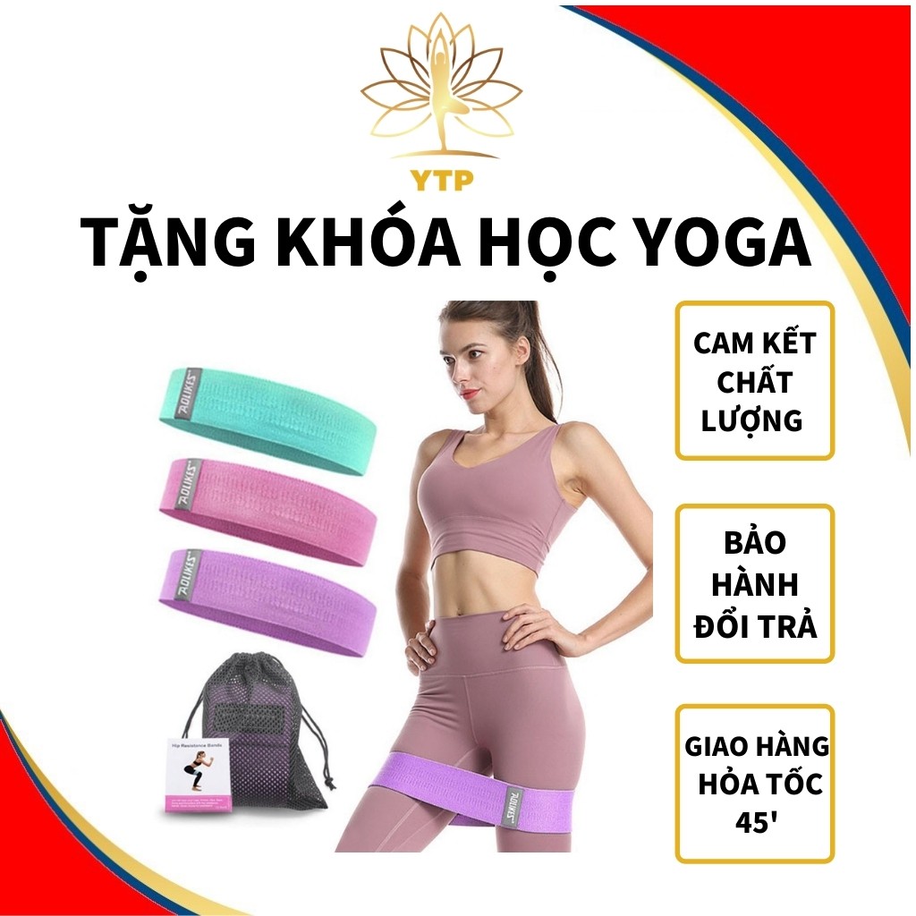 Dây Kháng Lực Miniband Tập Mông, Đùi  Aolikes A-3604 S1MINIBANDVAI Loại 1, Siêu Bền, 3 Cấp Độ