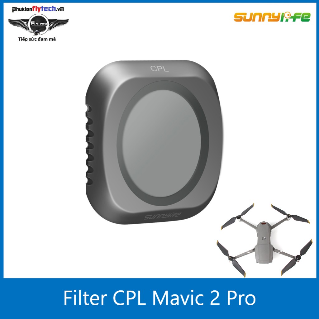 Filter lens CPL Mavic 2 pro - chính hãng sunnylife - giảm thiểu phản xạ ánh sáng.