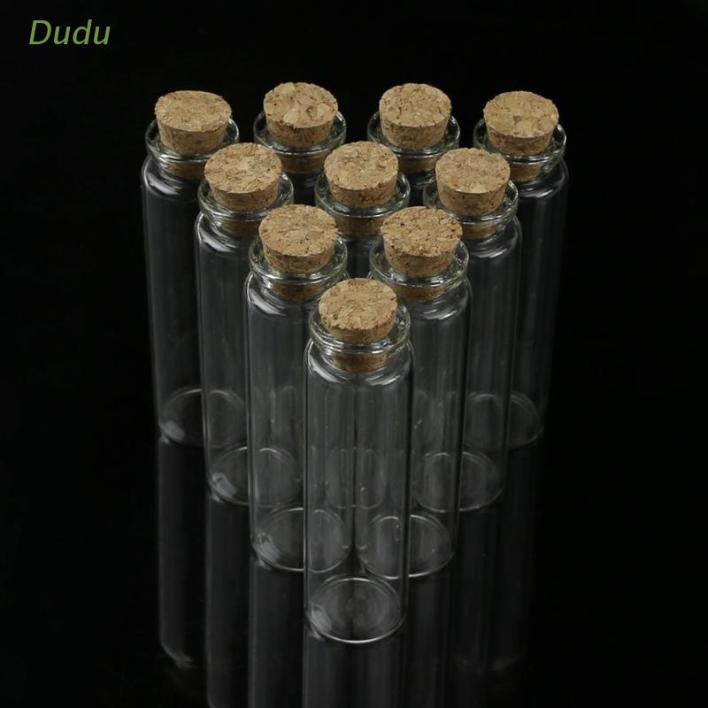 Set 10 Lọ Điều Ước Mini Bằng Kính Kèm Nút Bần Chai Thủy Tinh 20ml