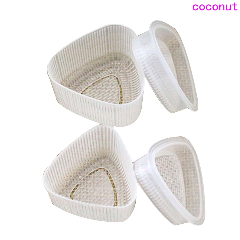 2pcs Transparent Kitchen Bento Decorating Sushi Onigiri Mold Food Press DIY Rice Ball Maker