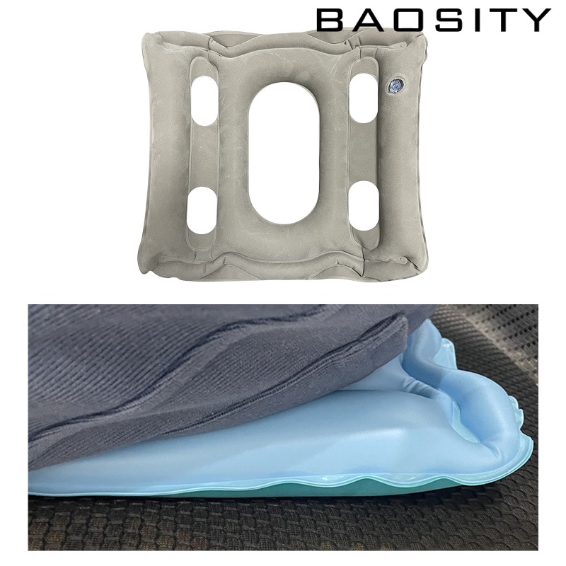 [BAOSITY]Square Air Inflatable Seat Cushion Pain Relief for Office Home Seat