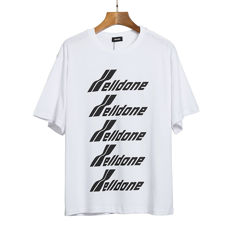 Áo Thun Ngắn Tay Cổ Tròn In Chữ Welldone