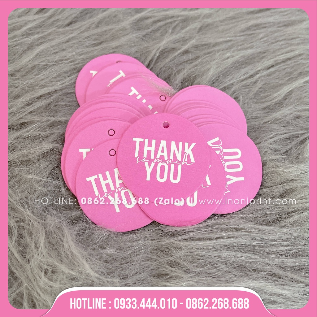 Tag Treo Sản Phẩm, Tag Treo Quần Áo - Kích Thước Nhỏ 4cm Tròn - Có Lỗ Sẳn - MS : 069