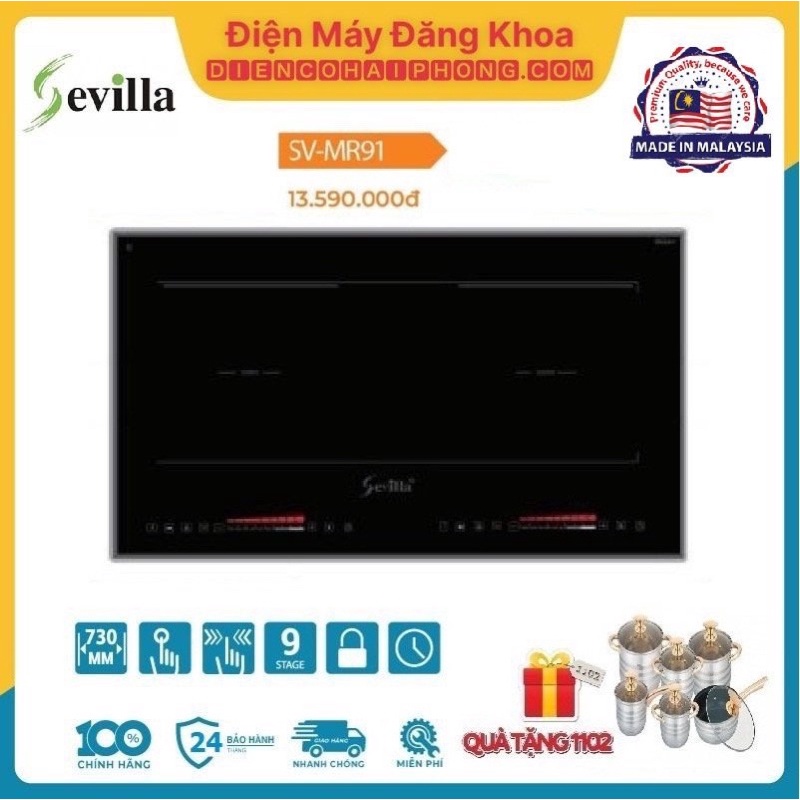 Bếp từ đôi Sevilla SV-MR91