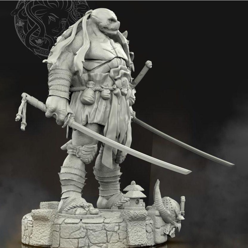Mô Hình Ninja Rùa Leonardo Ninja Turtle TMNT  Bằng Chất Liệu Nhựa Resin - Cao 16 cm