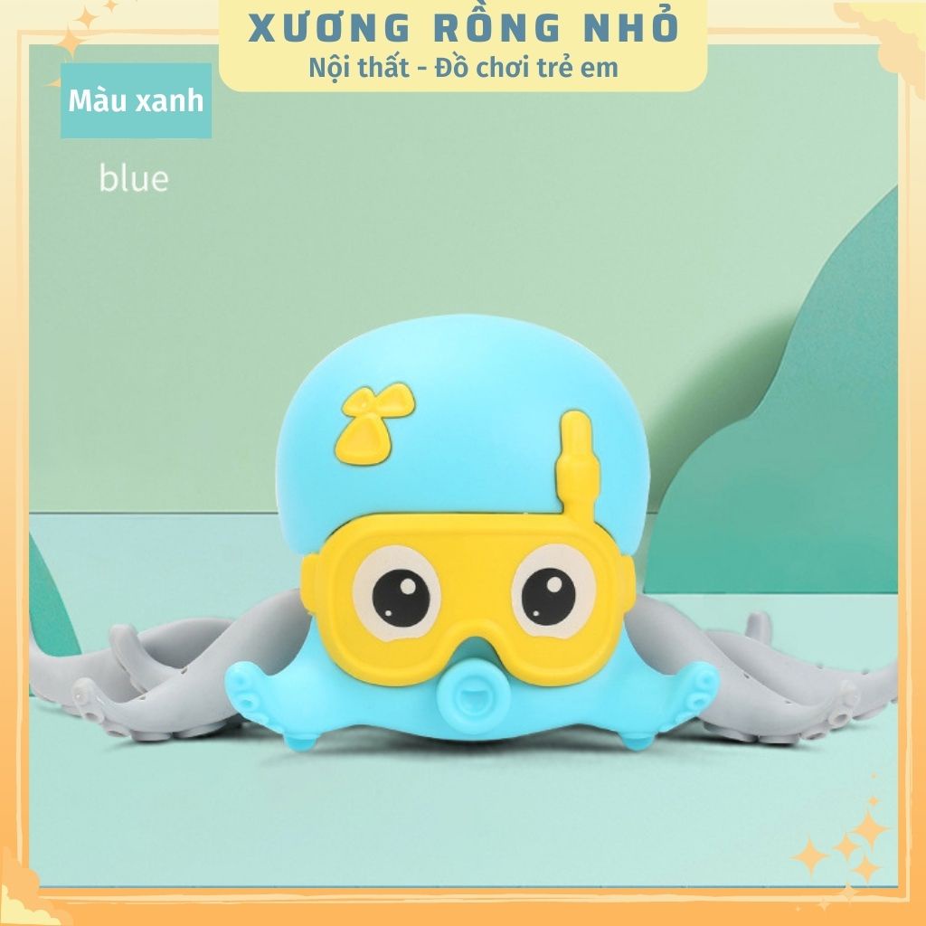 Đồ Chơi Trẻ Em Bạch Tuộc Cảm Xúc Vặn Cót Cho Bé Độc Đáo Vui Nhộn _ Có Dây Đeo Cho Bé Dắt Đi Dạo_ Bơi Dưới Nước
