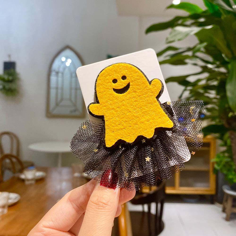 Kẹp Tóc Phối Ren Hoa Phong Cách Halloween