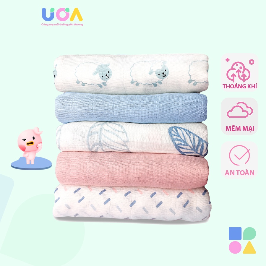 Khăn quấn bé sơ sinh sợi tre Lovingbaby 120*120 H. R. N. E. E. Smart Wear